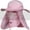 Pink, variant on DDYOUTDOOR Summer Outdoor Gardening Sun Protection Fishing Cap Neck Face Flap Hat Dark Blue