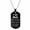P, variant on Stainless Steel Wolf Head Pendant Necklace - Men's Military Dog Tag with Double-Sided Engraving, Inspirational Graduation Birthday Gift