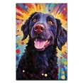 thumbnail image 2 of Curly Coated Retriever Dog Art Print Poster, Wall art Painting Decor, Starry Night Van Gogh Art Home Decor Artwork For Bedroom Living Room Bathroom Decor, 2 of 5