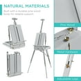 thumbnail image 6 of 32pc Beginners Kit Portable Wooden Folding Adjustable Sketch Box Artist Tripod for Painting, Drawing w/Acrylic Paints, Brushes, Canvases, Palettes - Grey, 6 of 14