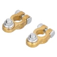 thumbnail image 3 of Battery 2pcs Car Battery Terminal Wire Clamps Pure Copper Positive Negative Top Post Connectors, 3 of 7