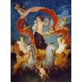 thumbnail image 2 of Thomas Stothard 19x24 Black Ornate Framed Double Matted Museum Art Print Titled: Amphitrite (1775-1830), 2 of 5