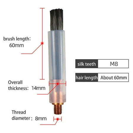 

Pickling Tig Wig Mig Mag Brush M6 8 10 Cover Cleaning Tool Weld Cleaner Weldseam M8