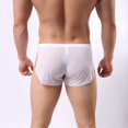 thumbnail image 3 of Pantalones cortos deportivos Sexy transparentes cómodos para hombre ropa interiorpangjing, 3 of 4