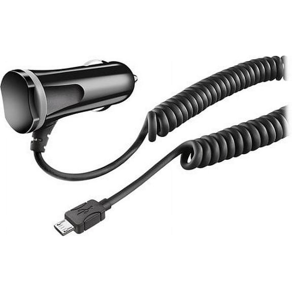 Insignia - Micro USB Vehicle Charger - Black NS-MCB55