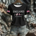 thumbnail image 5 of Yuanlong Womens England Union Graphic T Shirt Crewneck Short Sleeve Tees Soft Loose Casual Patriotic Holiday Travel Stylish Top, 5 of 5