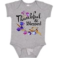 thumbnail image 3 of Inktastic Thankful and Blessed Inspirational Saying with Flowers Boys or Girls Baby Bodysuit, 3 of 5