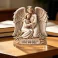 thumbnail image 2 of 2D Guardian Angel Mother Daughter Statue | "I Have AN ANGEL IN HEAVEN I CALL HER Mom" Acrylic Memorial Ornament for Sympathy, Loss of Loved One, Mother's Day - Home Decor, 2 of 7