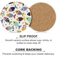 thumbnail image 6 of Round Drink Coasters, 1 Pcs Cute Fish Absorbent Ceramic Coaster with Cork Base for Coffee Cups Housewarming Gift for Home Decor, 6 of 6