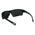 thumbnail image 4 of All Black Mens Sport Half Rim Plastic Sunglasses Shiny Black, 4 of 4