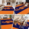 thumbnail image 6 of Seahorse Washable Living Room Rugs 6'x9', Summer Beach Low Pile Throw Large Area Rug Non-Slip Sturdy Edge Binding Carpet for Dining Room Kitchen Office, 6 of 9