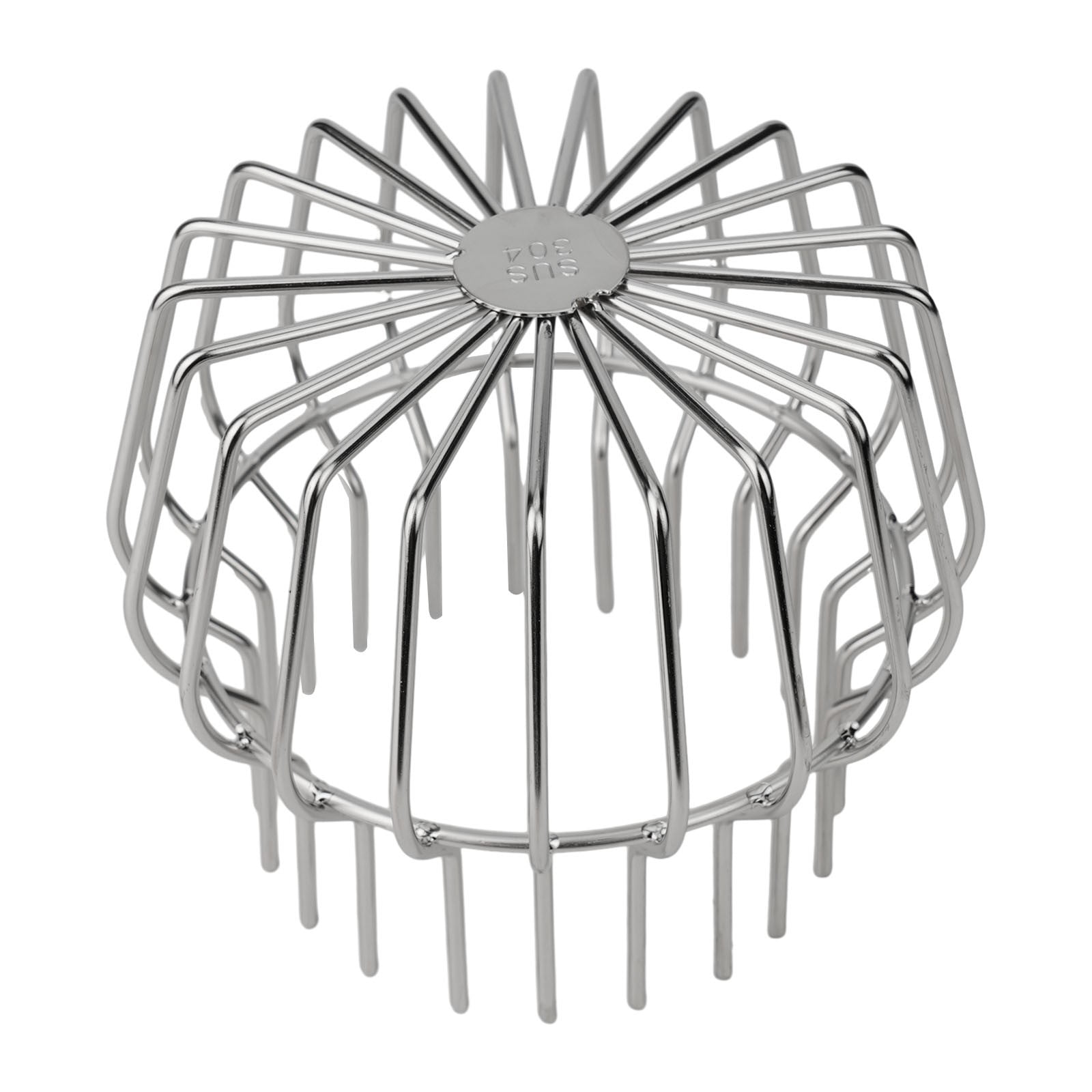 Venlox Gutter Guard Strainer 304 Stainless Steel Roof Drain Net Roof Drain Pipe Leaf Catcher Gutter Protection Cover for Leaves Debris 160Mm