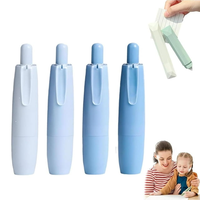 Double Sided Tape Pens, Double Sided Tape Roller, Glue Tape Pen for Scrapbooking, Gift Wrapping, Photo Mounting (Blue-b)