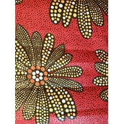 Authentic African Fabric (Burgendy- 1 yard)