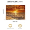 thumbnail image 3 of S04675 Canvas Prints Wall Art Sunset Ocean Beach Pictures Paintings for Living Room Bedroom Home Decorations 16*12inch/20*16inch, 3 of 6