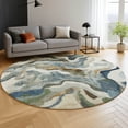 thumbnail image 6 of Addison Rugs Mayfield Premium Machine Washable Transitional Modern Denim Round Rug, 8' x 8', 6 of 6