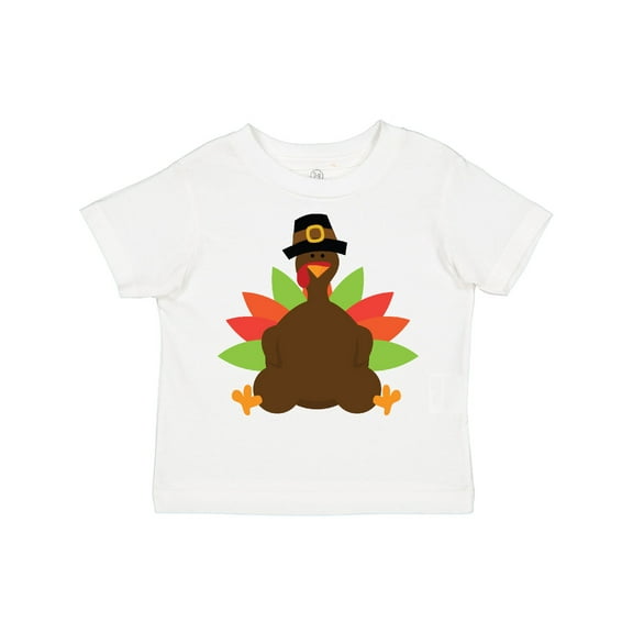 Inktastic Thanksgiving Pilgrim Turkey Boys or Girls Toddler T-Shirt