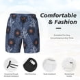 thumbnail image 5 of Lsque Mens Swim Trunks Sunflowers Pattern - Bathing Suit Compression Liner - Beach Swim Shorts Swimwear - (S-3XL) - Stretch Quick Dry -, 5 of 9