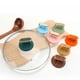 thumbnail image 5 of Eigraketly 2x tapa de olla de grano de madera resistente y confiable, accesorio esencial con cuentas superiores para utensilios de cocina, tapa Herramientas y ferretería Verde, 5 of 6
