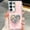A-Pink, variant on for Samsung Galaxy S25 Plus Bling Case Luxury for Women Girls Design Cute 3D Love Holder Kickstand Fancy Glitter Crystal Rhinestone Diamond Protective Phone Cover,Pink