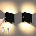 thumbnail image 1 of 2pcs Wall Lights Dimmable Rechargeable Wall Light Touch Up Down W, 1 of 5