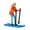 Orange, variant on 1/64 Scale Miniature Model Skiing Figures, Mini People Model Ornament for DIY Scene Diorama Layout , Orange