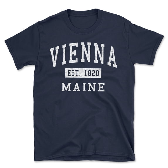 Vienna Maine Classic Established Men's Cotton T-Shirt