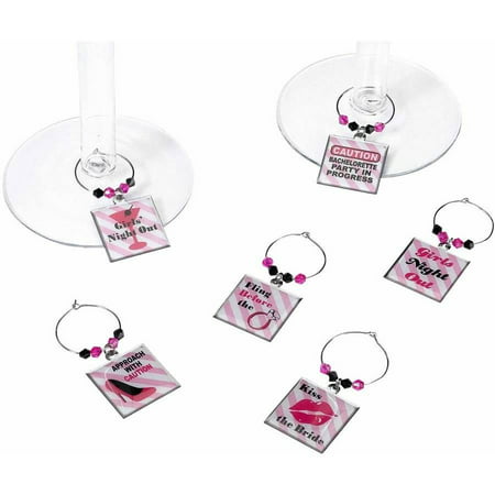 Lillian Rose Set of 6 Bachelorette Wine Charms