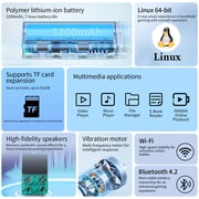 RG 35XXPro Handheld Game Consoles Linux System Pocket Arcade Support 30+ Simulators WiFi Bluetooth HD Output Transparent Teal