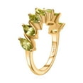 thumbnail image 2 of Peridot Ring, 14k Gold Marquise Shape Natural Peridot Beveled Ring, Women's Marquise Ring, Stylish Statement August Birthstone Ring for Her, 2 of 5