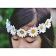thumbnail image 4 of KAIYANG piezas de diadema ajustable con diseño de girasol y margaritas, color blanco, 4 of 5