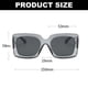 thumbnail image 2 of Gafas de sol de moda de camuflaje con montura grande, gafas de sol de estilo callejero, hechas de PC, 2 of 5