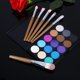 thumbnail image 3 of Juego de 20 piezas de maquillaje, herramientas para base, delineador de ojos, sombra de ojos en polvo, brochas cosméticas, color marrón, 3 of 3