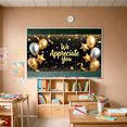 thumbnail image 5 of Decorative Design Appreciation Banner Gold Glitter Thank You Balloon Decoration for Employee Recognition Office Events Party Celebration, 5 of 8