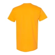 Men Heavy Cotton Multi Colors T-Shirt Color Gold Small Size