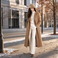 thumbnail image 5 of Lumtrix Faux Fur Winter Hats For Women Winter Christmas Stocking Stuffers Fluffy Solid Color Cap Khaki One Size, 5 of 5