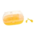 thumbnail image 1 of Jaula de viaje para hámster, transparente, para exteriores, para animales pequeños, para chinchillas, estuche de transporte con rueda corriendo, 1 of 9