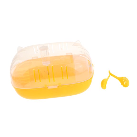 hengtong Portable Hamster Cage Chinchillas Carry Case for Guinea Pig Hedgehog Ferrets with running wheel