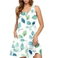 thumbnail image 4 of Summer Dresses for Women Casual Sleeveless Floral Print Sundress Beach Swing A-Line Dress Lightweight Tank Dress, 4 of 4