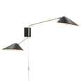 thumbnail image 3 of Modway Journey Mid-Century Modern 2-Light Swing Arm Wall Sconce, 3 of 4