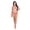 Red, variant on Dominican Republic Flag Two Piece Bikini Set for Women, Red White Blue Triangle Swimsuit