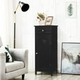 thumbnail image 3 of Cabinet, Narrow Bathroom Storage, Black, Modern Style, Freestanding, Small, Wooden, 3 of 18