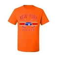 thumbnail image 2 of Wild Bobby City of New York NY Hockey Fantasy Fan Sports Men's T-Shirt, Orange, 4X-Large, 2 of 5