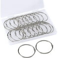 thumbnail image 1 of GFDYREE 2 Inch Loose Leaf Binder Rings, 20PCS Nickel Plated Steel Book Rings for Index Cards, Crafts, Reports, Flash Cards, Notebook, Keychain, Loose Leaf Paper, Photo Albums, 1 of 6