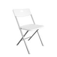 thumbnail image 3 of (2 pack) Mainstays Resin Seat & Back Folding Chair, White, 3 of 9