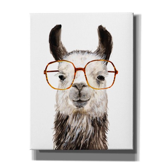Epic Graffiti 'Hip Llama III' by Victoria Borges, Canvas Wall Art, 26"x34"