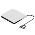 thumbnail image 2 of Unidad externa de CD DVD ROOFULL USB 3.0 y USB-C para Mac/PC, 2 of 9