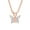 Pink, variant on Womens Mini Purple CZ Butterfly Pendant Necklace Rose Gold Sterling Silver for Teens
