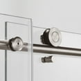 thumbnail image 4 of WoodBridge Frameless Sliding Shower Door, 56" - 60" Width, 76" Height, 3/8" (10 mm) Clear Tempered Glass, Chrome Finish, Designed For Smooth Door Closing. MBSDC6076-C, 4 of 8