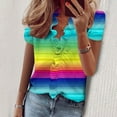 thumbnail image 2 of Shirts for Women Trendy 2025 Summer Clothes for Short Women 2025 Vacation Summer Tops for Women 2025 Trendy Sexy Casual Short Sleeve Button Up Shirts for Women Cropped, 2 of 5